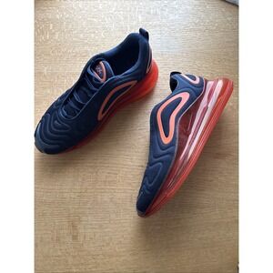 Men's NIKE AIR MAX 720 AO2924-404 Navy & Orange Sneakers Size 14 (CON85)